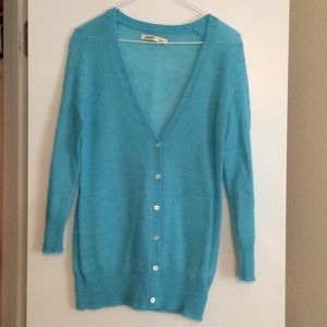 Lightweight light blue old navy cardigan